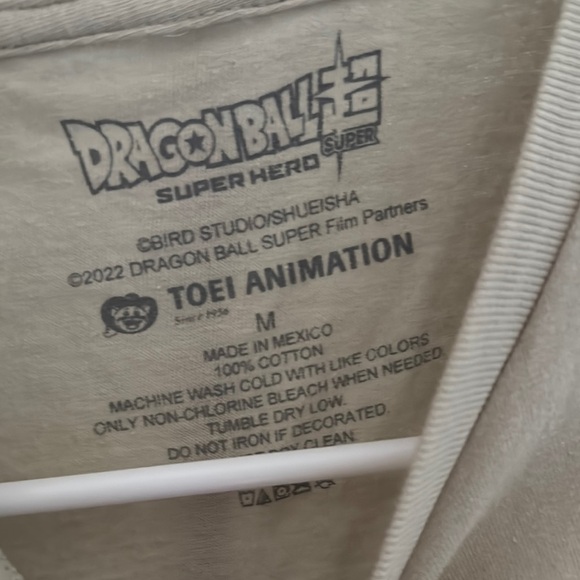 Cream and Orange Anime Graphic Tees Short Sleeve - Picture 2 of 5